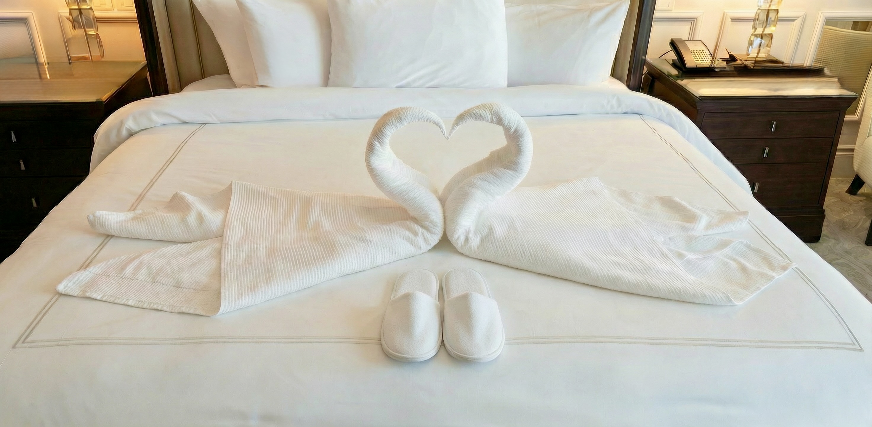 Swan Towel Art signature finish